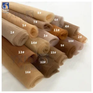 Soft Nude Illusion Tulle Mesh Fabric 100% Polyester Skin Tone Bridal Tulle for Wedding Dresses Gowns
