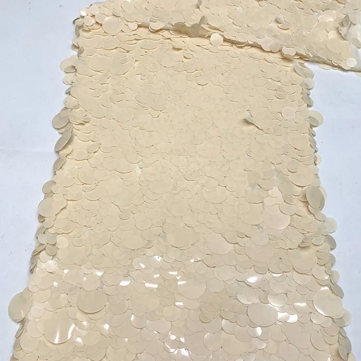 YX1579 600gsm Oversized Sequin Embroidery Fabric for Evening Dresses Gowns Stage Costumes and Fashion Apparel
