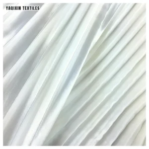 Golden Polyester Shiny Accordion Pleated Satin Fabric High-End Opaque Dress Duchess Satin Like Silk Fabric