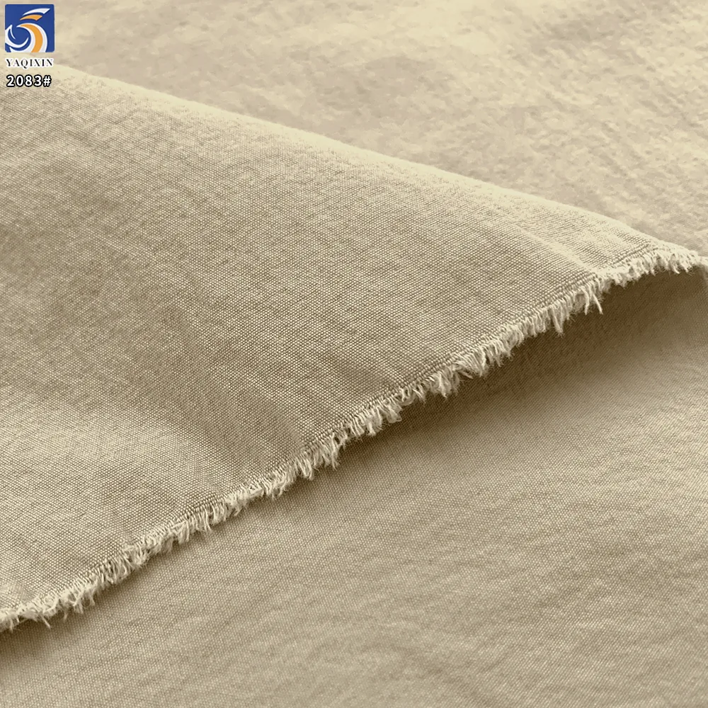 YX2083 180gsm Nylon Spandex 4 Way Stretch Crinkle Fabric for Light Outdoor Jackets Pants and Trench Coats