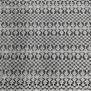 YX1069 African Milk Silk Poly Embroidery Cord Lace Water-Soluble Fabric Glossy Floral Embroidered Dress Lace Fabric for Women