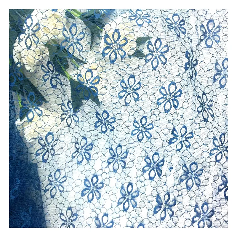 LST27 Hot Selling Beautiful Polyester Chantilly Lace Fabric Jacquard Multicolor Lingerie Fabric With Wholesale Price