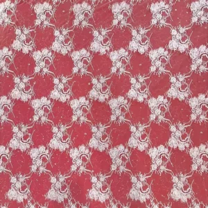 YX917 Heavy Embroidery 3D Rose Flowers Water-Soluble Lace Fabric Wedding White Eyelash Lace Fabric With 3D Pearl Sequins
