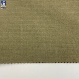 YX2075 145gsm 75D 85% Nylon 15% Spandex 4 Way Stretch Matte Double Line Grid Outdoor Fabric for Jackets and Pants