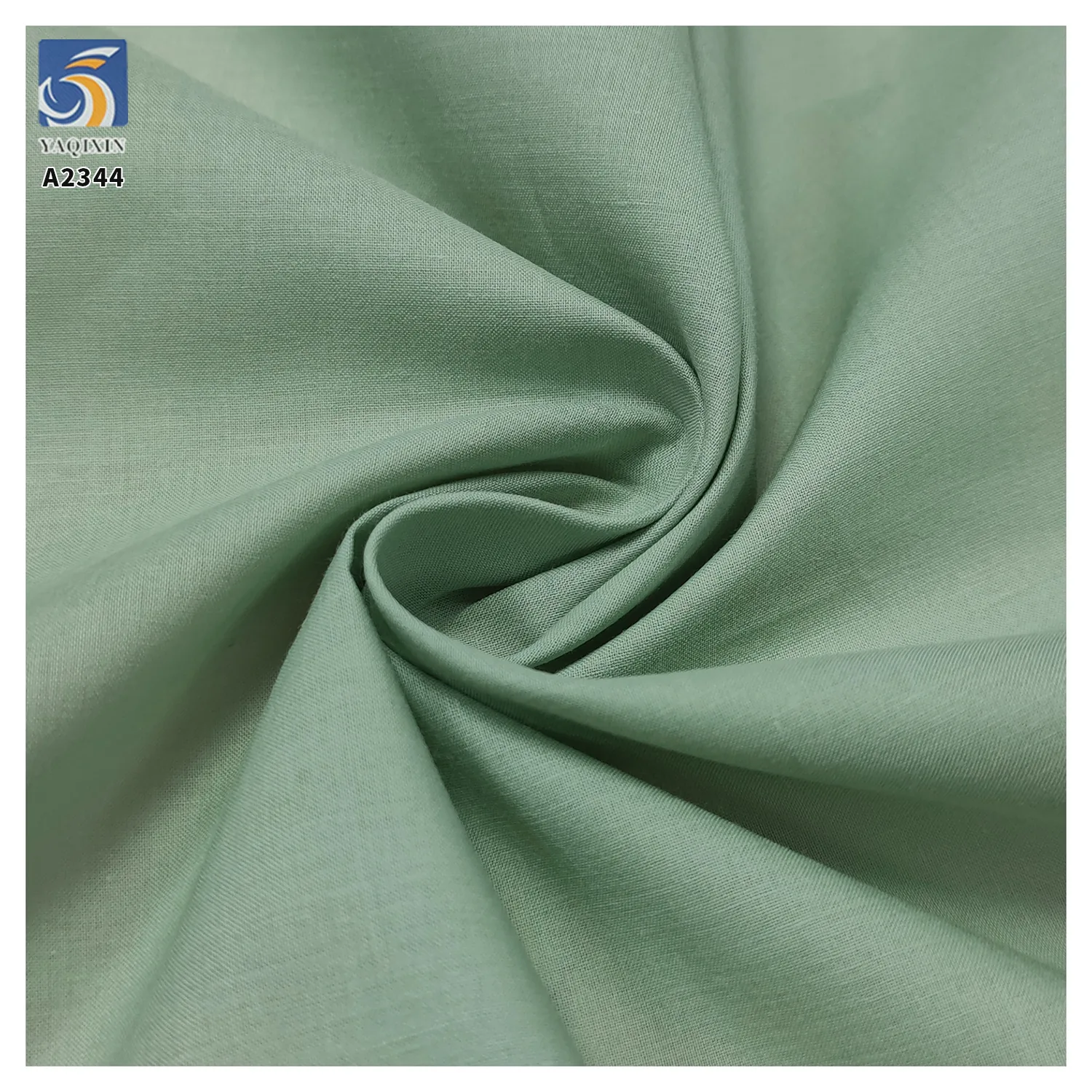 A2344 High Quality 90gsm 60s 110*110 Plain Poplin Washed Light Cotton Fabric 100% Cotton Shirt Dress Fabric