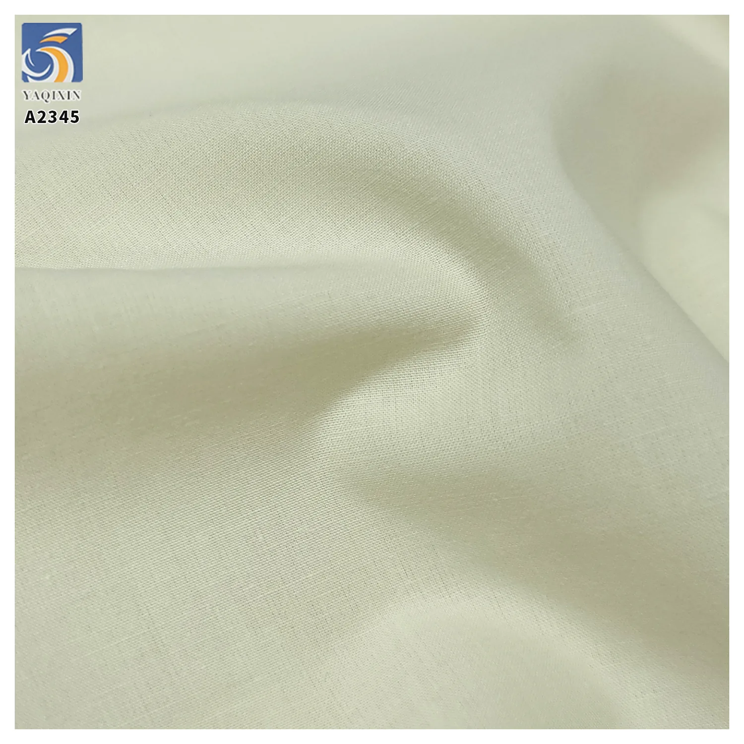 A2345 Spring Women Shirting Fabric 60 Counts 110gsm 100% Cotton Poplin Plain Washed Cotton Fabric