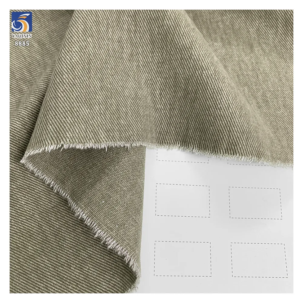 A8885 7*7 400g Heavy Weight No-Wash Cotton Soft Twill Fabric Top Quality 100% Cotton Twill Fabric for Garments
