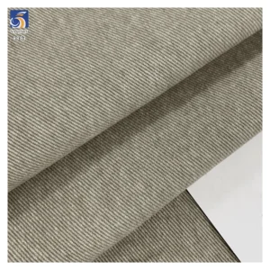A8883 10*10 310g Factory-Made China Heavy Weight Washed Light Gray Twill Cotton Fabric for Jacket Shirt Garments