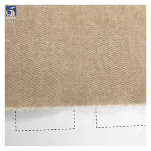 A8882 32*21 Smooth and Soft 210g Twill Light Khaki Fabric 100% Cotton Washed Twill Fabric for Men's Trousers and Casual Pants