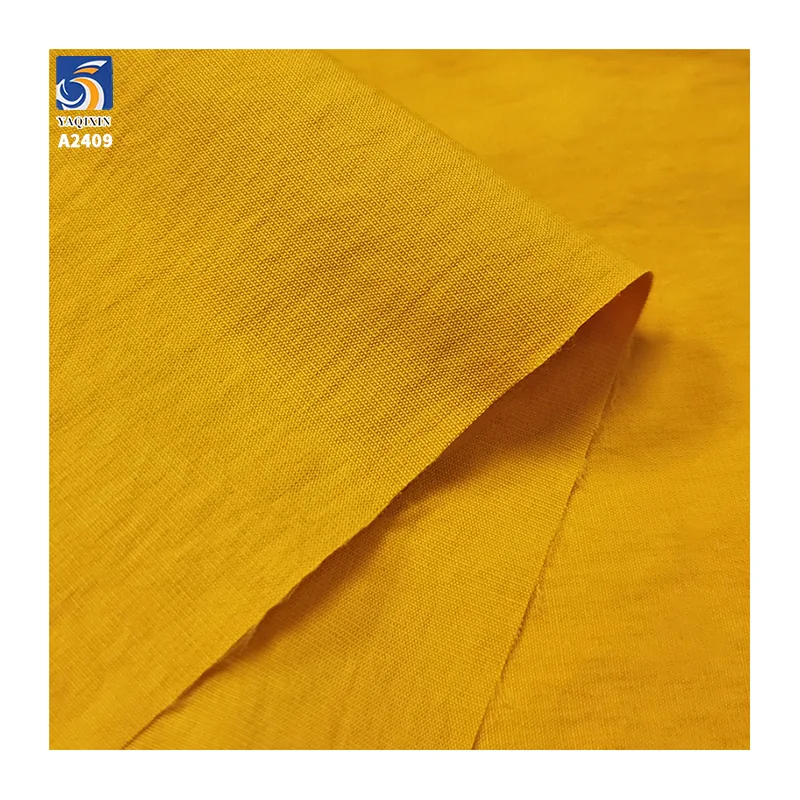 A2409 120gsm Plain Weave 70% Nylon 30% Cotton Poplin Fabric for Dress Breathable Anti-Wrinkle Poplin Cotton Fabrics
