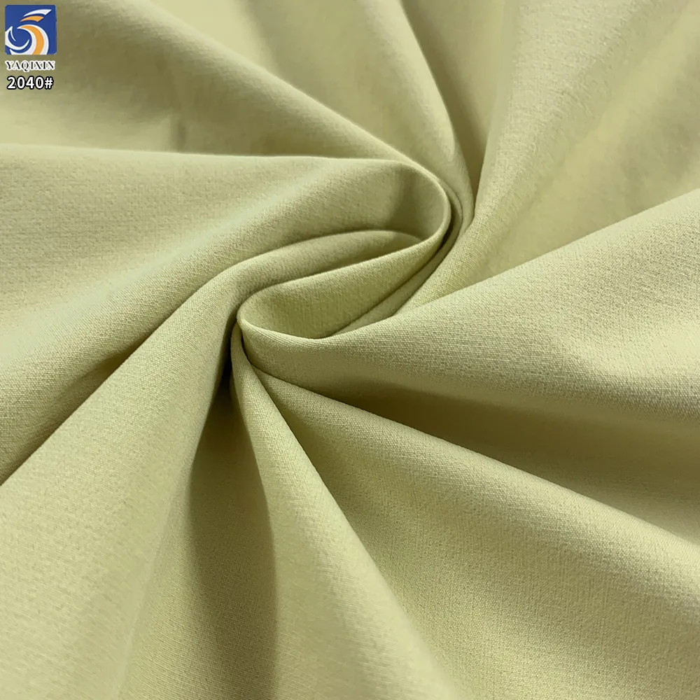 YX2040 170gsm Micro Wrinkle 90 Nylon 10 Spandex Fabric Water Resistant 4 Way Stretch Outdoor Clothing Hiking Fabric