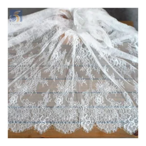 High Quality 100 Polyester No Stretch Soft Eyelash Lace Fabric 2026 New Arrival Lace French Fabric 1.5M*3M