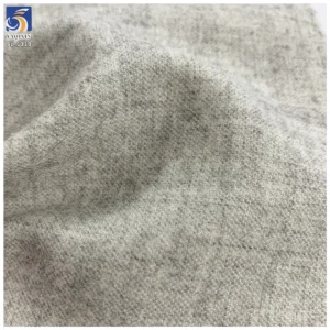 SL1319 280g Wholesale 65% Cotton 30% Polyester 5% Spandex Gray Brushed Stretch Suit Fabric Woman Suit Pant Stretch Fabric