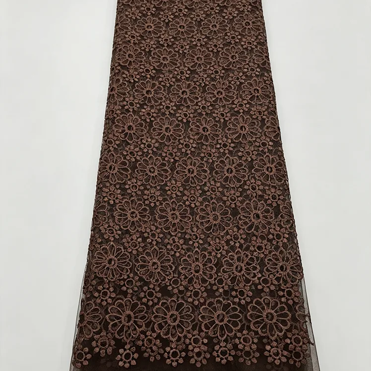 YX1022 300 Yards of Custom Patterned and Embroidered Polyester Mesh Fabrics 3-Day Custom Design Embroidered Mesh Fabrics