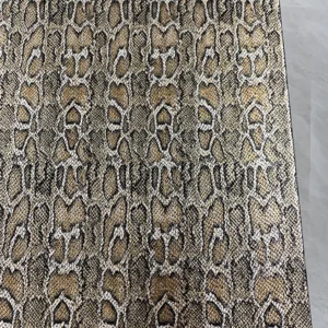 YX787 Wholesale Popular Knitted 95% Polyester 5% Spandex Four-Way Stretch Snake Leopard Print Gold Foil Print Fabric