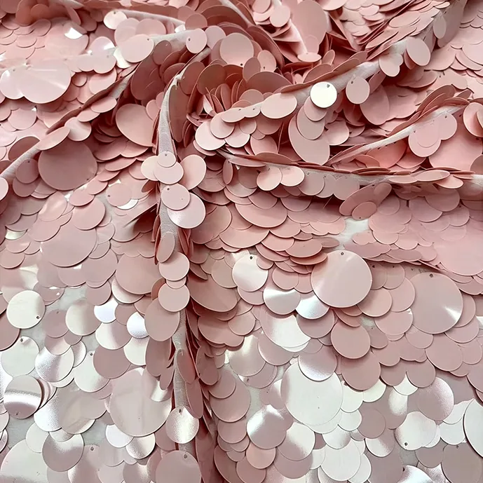 YX1579 600gsm Oversized Sequin Embroidery Fabric for Evening Dresses Gowns Stage Costumes and Fashion Apparel