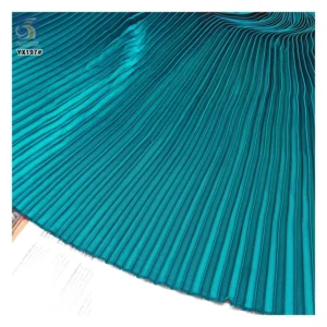 YX197 Good Quality Wedding 4810 Matte Satin Fabric 1cm Pleat Polyester Material Crinkle Pleated Satin Fabric