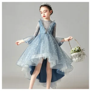 2025 Christmas Party Decoration Tulle Fabric Cute Stars Design Printed Mesh Tulle Fabric