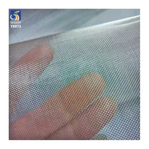 YX873 Wholesale Hard Feel Plain Tulle Width 160cm Knitted 40D 100 Polyester Shiny Mesh Fabric for Mosquito Nets Bags Skirt