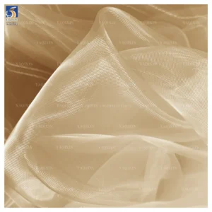 YX1172 High Quality 1 Yard Transparent Polyester Soft and Lustrous Silk Organza Fabric Cheap Solid Color Organza Fabrics