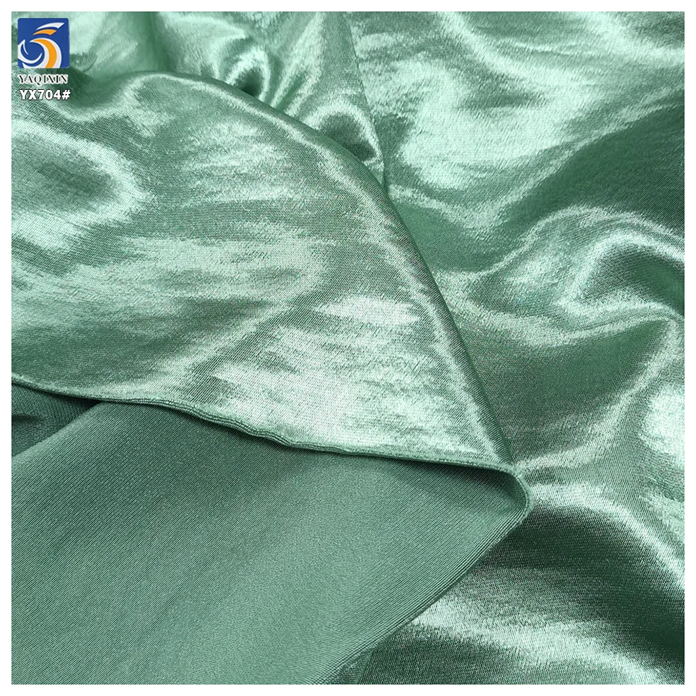 YX704 Readymade 180gsm 100% Polyester Soft Satin Fabric Imitation Acetate With Bright Satin Finish