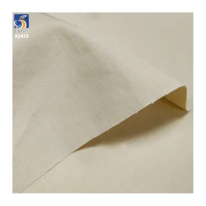 A2415 150g/m² 65% Cotton and 35% Nylon Blend Jacquard 5mm Single-Line Check Sand-Washed Cotton Fabric Jacquard Plaid Pant Fabric
