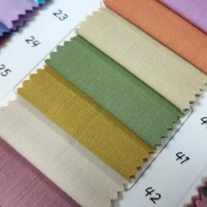 A2243 Light Green 100% Cotton 32x21 Combed Fabric Warp and Weft Slub Washed Cotton 200gsm Workwear Shirt Hat Fabric
