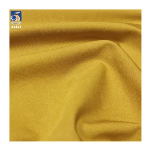 A2421 170g/m² 45% Cotton and 55% Nylon Blended Dark Bamboo Plain Poplin Fabric Poplin Cotton Dresses Fabric for Woman