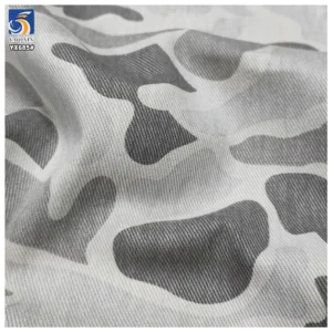 YX685 Heavyweight 360gsm 100% Cotton Twill Camouflage Fabric 7*7 Reactive Printing Fabric Custom Camouflage Fabric