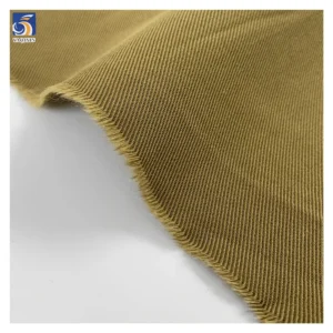A2473 220g/m 50% Cotton 50% Lyocell Twill Fabric Khaki Polyester Cotton Blend Twill Fabric for Women's Windbreaker Jacket