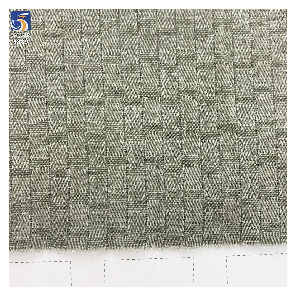 A8889 150cm 250g China Wholesale Jacquard Plaid 100% Cotton Fabric Woven Cotton Plaid Pants Fabrics