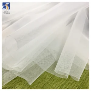 YX296 High Quality Lightweight 100% Polyester 30D Soft Tulle Mesh Fabric for Kids' Wedding Dresses and Garments for Girls