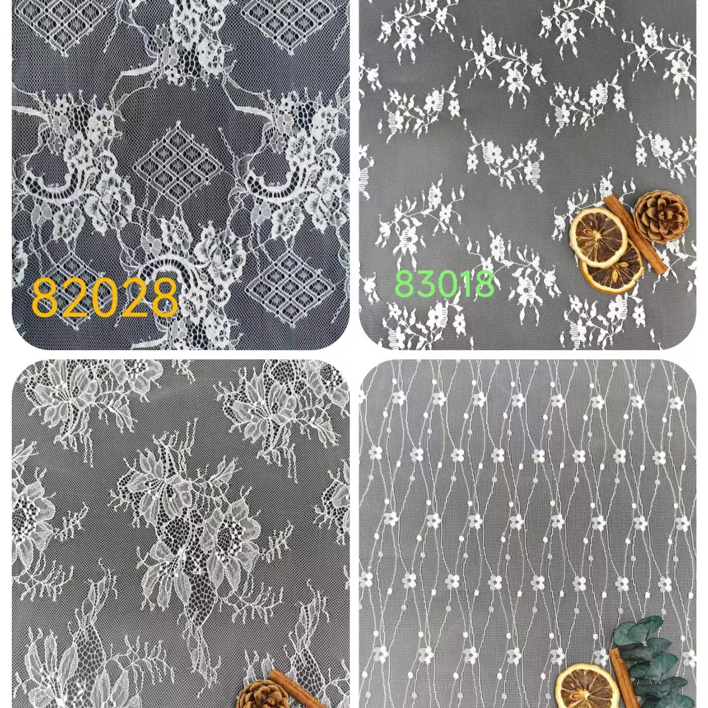 YX1489 Custom Soft Nylon Stretch Jacquard Mesh Lace Fabric for Fitted Dresses Blouses Tops Skirts and Fashion Clothing