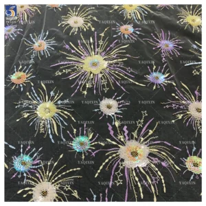 YX1225 New 3D Floral Embroidered Lace Tulle Fabric Competitive Prices Popular 2026 Embroidered Fabric With Colorful Sequins