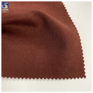 DV6711 Competitive Price 160gsm Breathable Sand-Washed 100% Polyester Dark Red Twill Fabric for Yamamoto Pant Shirts