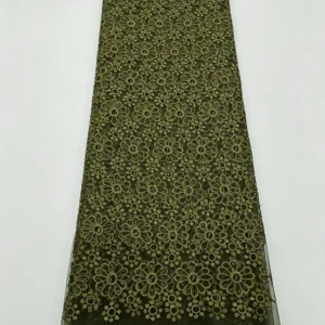 YX1022 300 Yards of Custom Patterned and Embroidered Polyester Mesh Fabrics 3-Day Custom Design Embroidered Mesh Fabrics