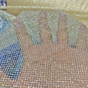 High-End Polyester Flash Silver Shiny Glitter Tulle Net Fabric Sparkle Mesh Wedding Dress Bridal Fabric Price Sales by Yards