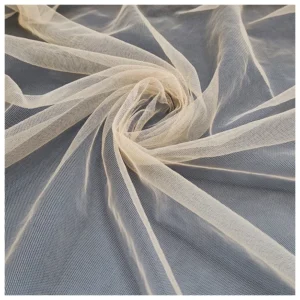 Soft Nude Illusion Tulle Mesh Fabric 100% Polyester Skin Tone Bridal Tulle for Wedding Dresses Gowns