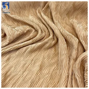 YX607 High Quality 110gsm 100 Nylon Chiffon Crepe Wrinkled Fabric for Women's Fashion Dresses Bags Jackets