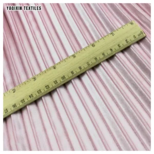 Golden Polyester Shiny Accordion Pleated Satin Fabric High-End Opaque Dress Duchess Satin Like Silk Fabric