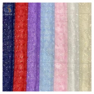 Factory Reasonable Price 3D Butterfly Lace Fabric Tulle Beautiful 3D Polyester Fabric Wholesale