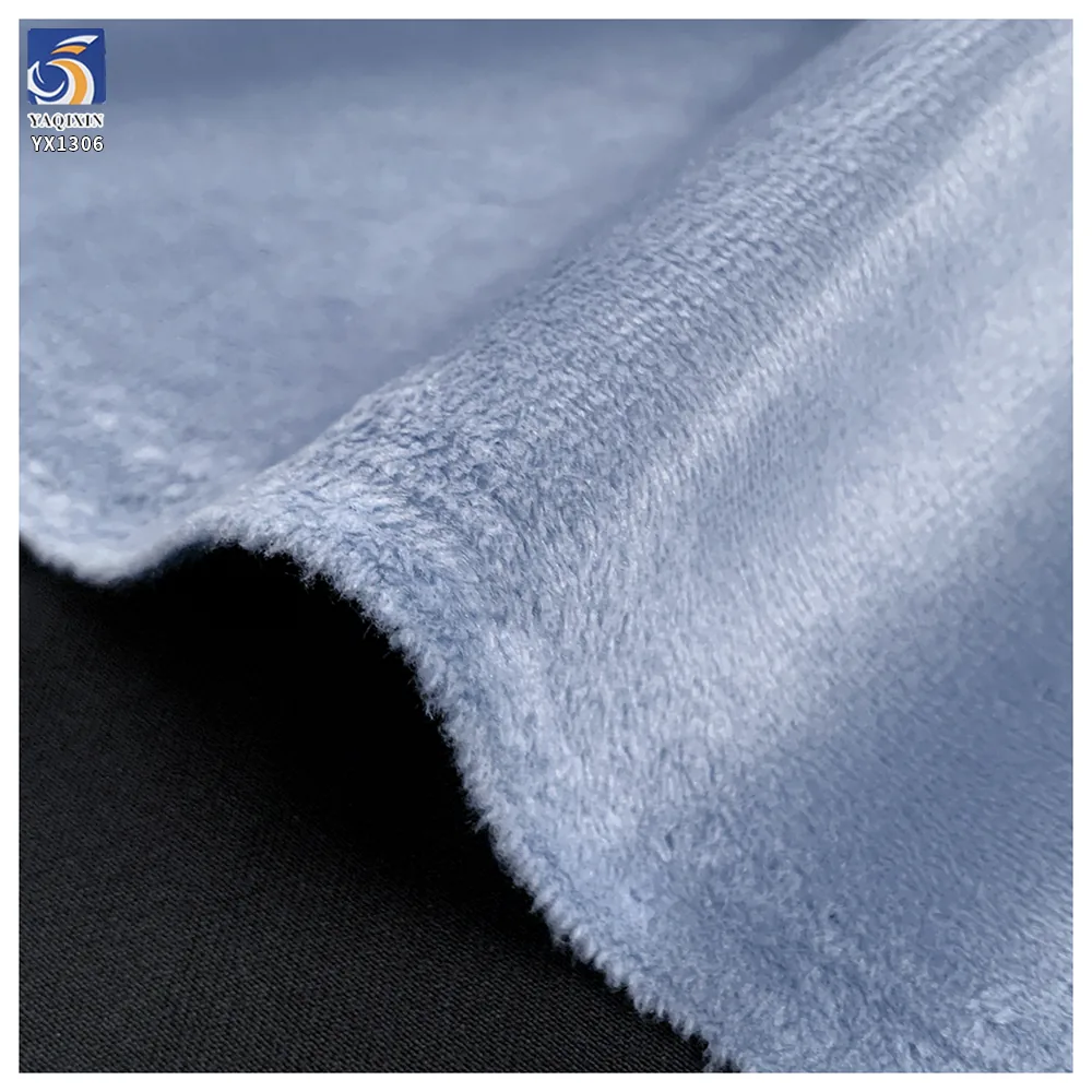 YX1306 95% Polyester 5% Spandex 210gsm Stretch Matte Velvet Fabric Softness and Stretch Velvet Dress Fabric Knitted