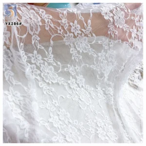 YX286 New Arrivals 2024 Elastic Jacquard Spandex Nylon Black Lace Fabric Sexy Lingerie Swimsuit Lace Fabric