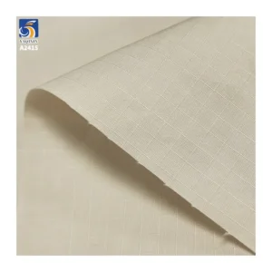 A2415 150g/m² 65% Cotton and 35% Nylon Blend Jacquard 5mm Single-Line Check Sand-Washed Cotton Fabric Jacquard Plaid Pant Fabric