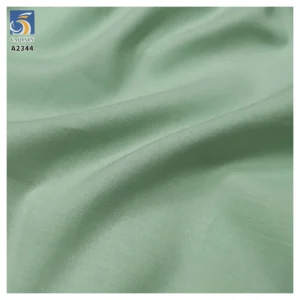 A2344 High Quality 90gsm 60s 110*110 Plain Poplin Washed Light Cotton Fabric 100% Cotton Shirt Dress Fabric