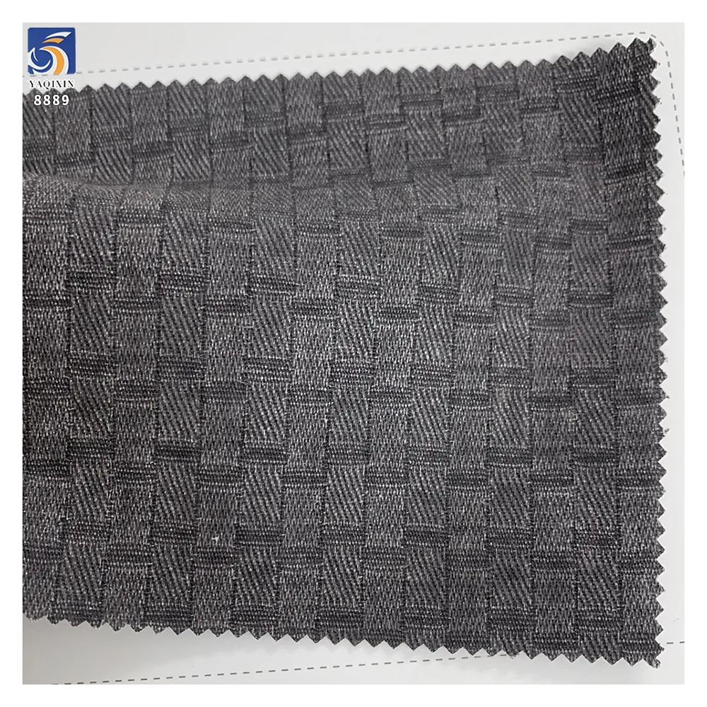 A8889 150cm 250g China Wholesale Jacquard Plaid 100% Cotton Fabric Woven Cotton Plaid Pants Fabrics