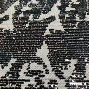 YX1418 250gsm 5mm Transparent Silver Dots Sequins 100% Polyester Tulle Fabric Fashionable Evening Dress Sequin Fabric