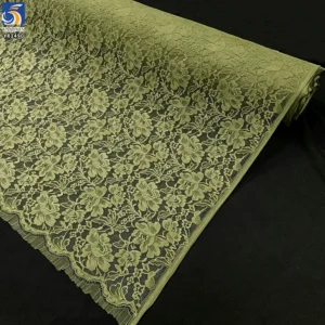 YX1490 Cotton Nylon Corded Elegant Floral Eyelash Lace Fabric 150CM Wide Non Stretch Floral Lace for Women Dresses and Tops