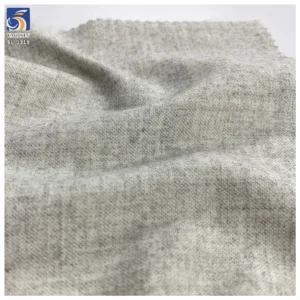 SL1319 280g Wholesale 65% Cotton 30% Polyester 5% Spandex Gray Brushed Stretch Suit Fabric Woman Suit Pant Stretch Fabric