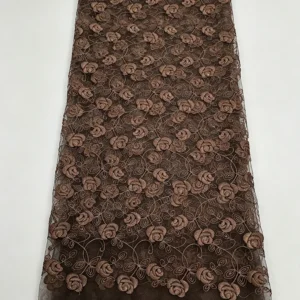 YX1018 2026 Latest Design Polyester Roses Flowers China Embroidery Fabric Poly Mesh Fabrics for Home Textiles and Clothing